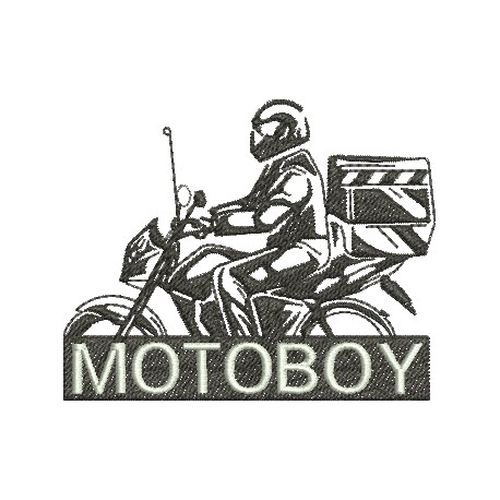 Matriz de Bordado Motoboy 01