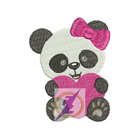 Quadro infantil Bebê Desenho Animal Panda PB