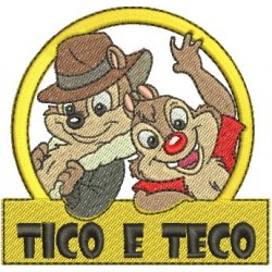 Patch Bordado – Esquilos Desenho Tico E Teco DV80717- – Chaveiro – Talysma